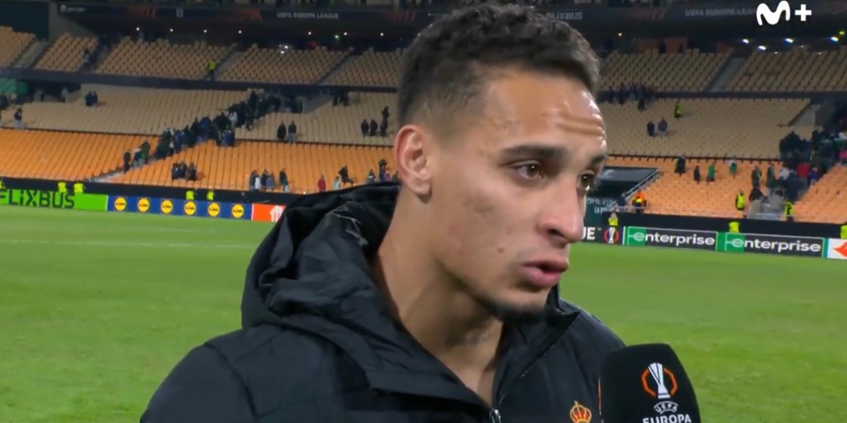 Las lágrimas de Antony al hablar del derbi