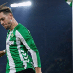 Lo Celso sacando un córner en la Cartuja