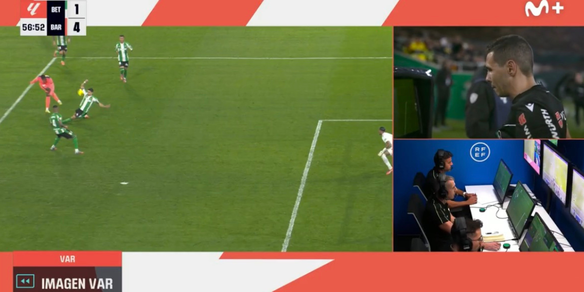 El VAR vuelve a perjudicar al Betis ante el Barcelona