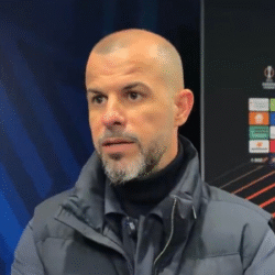 Manu Fajardo en la previa del choque del Betis en Zagreb