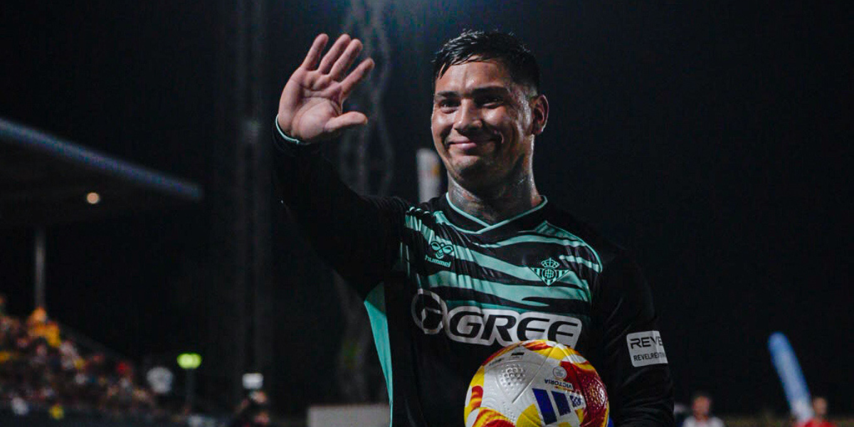 Chimy Ávila tras pasar de ronda en la Copa del Rey con el Betis