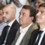 La directiva del Betis en una presentación