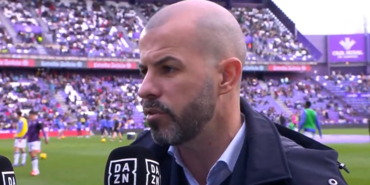 Manu Fajardo en una entrevista previa al partido del Betis en Valladolid