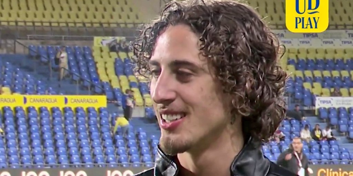 Fabio Silva en su vuelta a Las Palmas