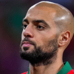 Amrabat en su debut en la Copa de África