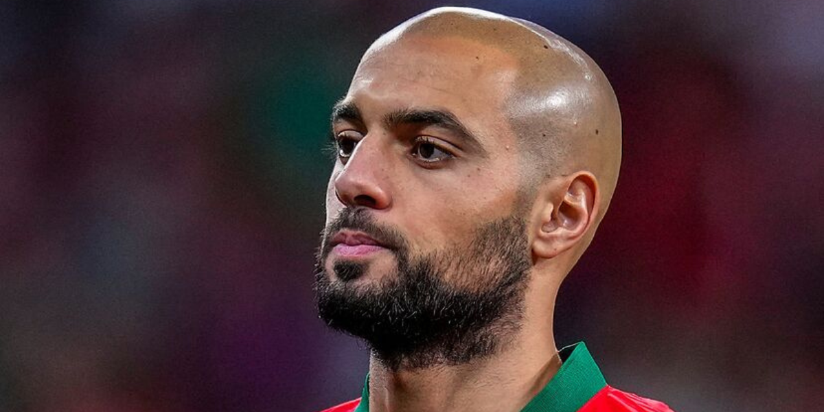 Amrabat en su debut en la Copa de África