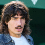 Bellerín en la previa de un partido del Betis