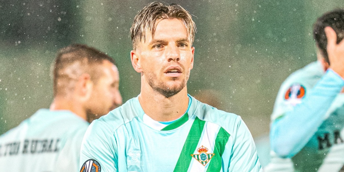 Lo Celso celebrando un gol con el Betis