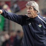 Pellegrini durante el Murcia-Betis