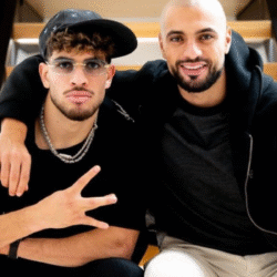 Amrabat y Abde en la concentración de Marruecos