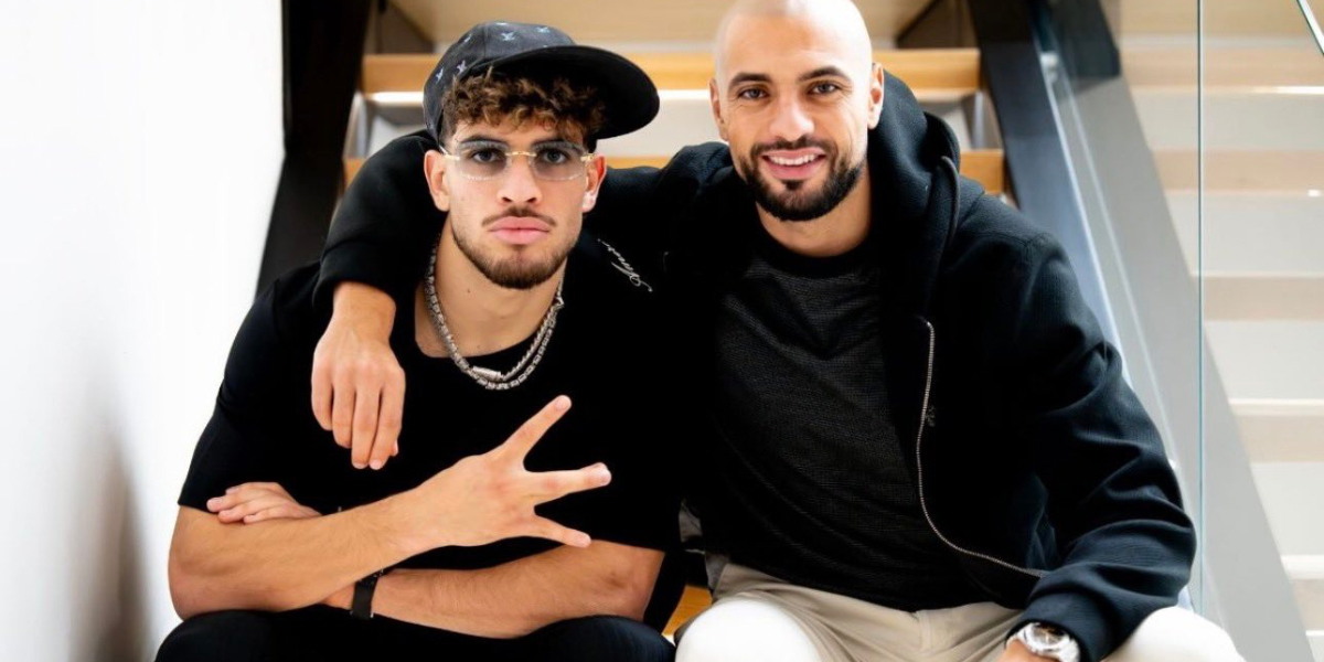 Amrabat y Abde en la concentración de Marruecos