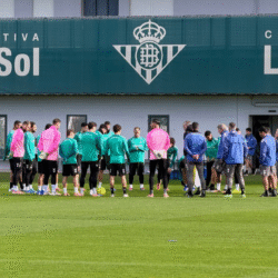 Entrenamiento del Betis previo al Getafe