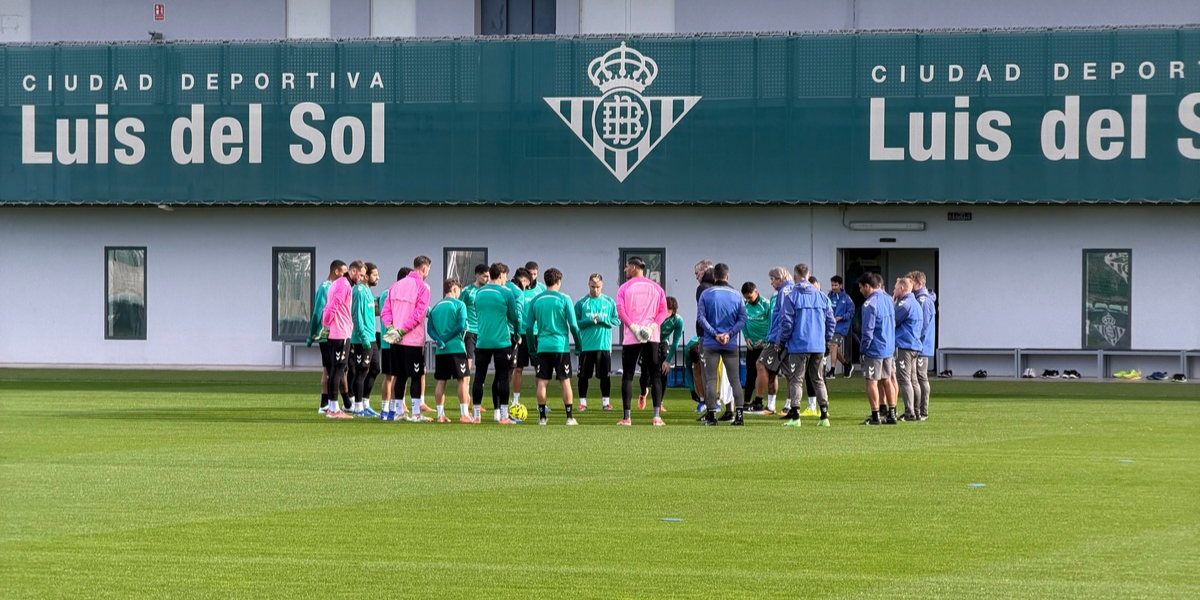 Entrenamiento del Betis previo al Getafe