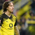 Fabio Silva en un partido con el Dortmund