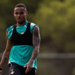 Natan durante la pretemporada del Betis