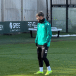 Lo Celso en el entrenamiento del Betis de este martes