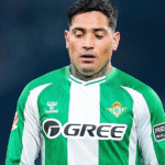 Chimy Ávila durante un partido de esta temporada con el Betis