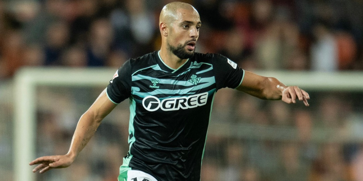 Amrabat en el partido del Betis ante el Valencia 