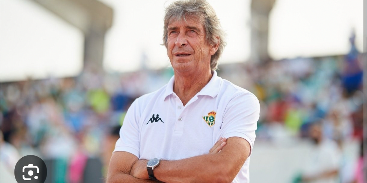 Pellegrini durante un partido del Betis