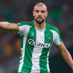 Amrabat en un partido del Betis