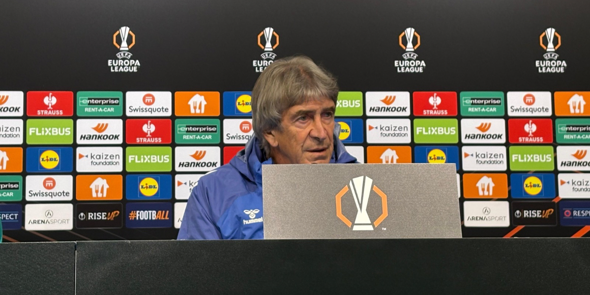 Pellegrini en la rueda de prensa en Zagreb