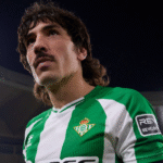 Héctor Bellerín tras un encuentro con el Betis en La Cartuja