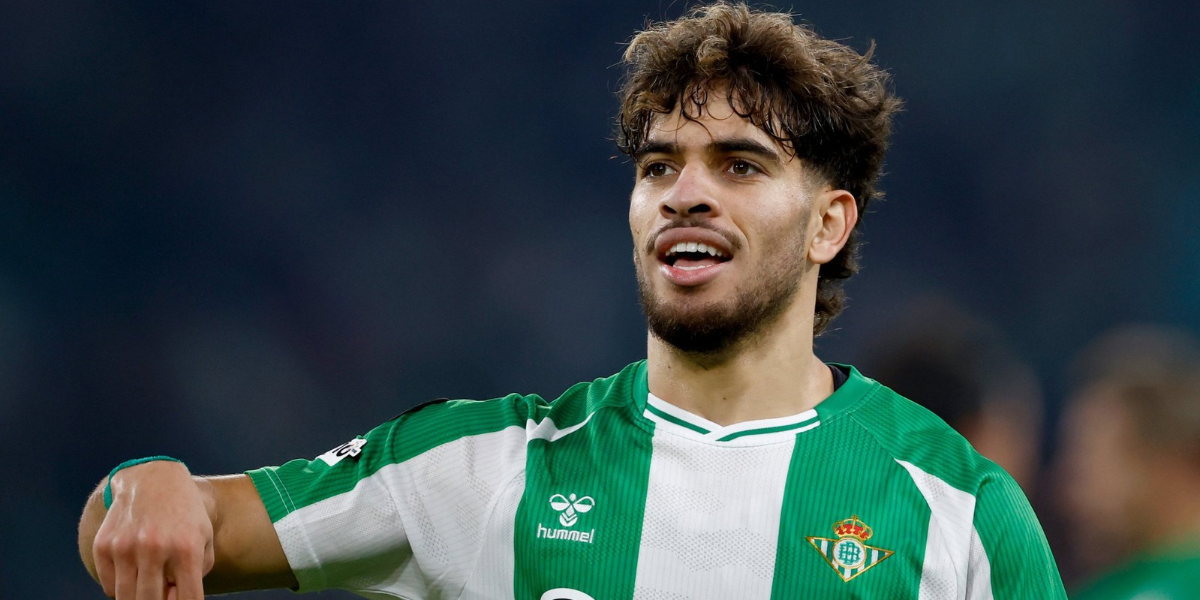 Abde, tras anotar un gol con el Betis