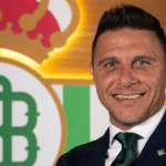 Joaquín Sánchez al ser nombrado consejero del Betis