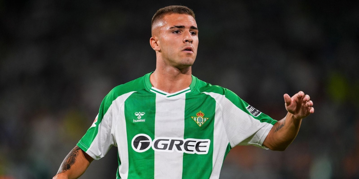 Pablo García en un encuentro de Liga con el Betis