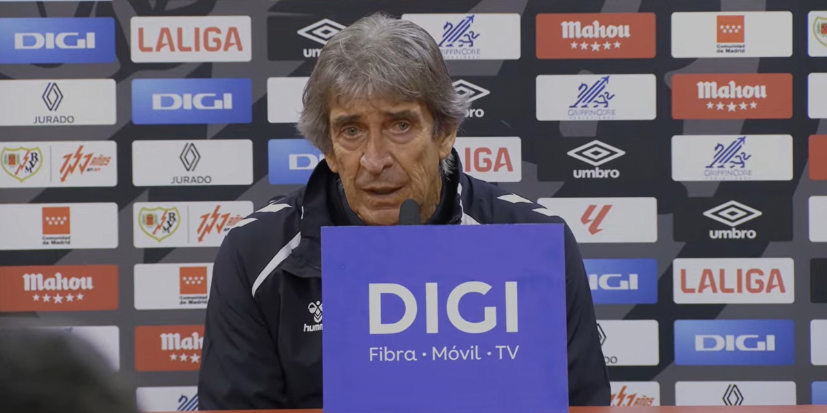 Rueda de prensa de Pellegrini tras empatar en Vallecas