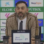 Rueda de prensa de Eder Sarabia con el Elche