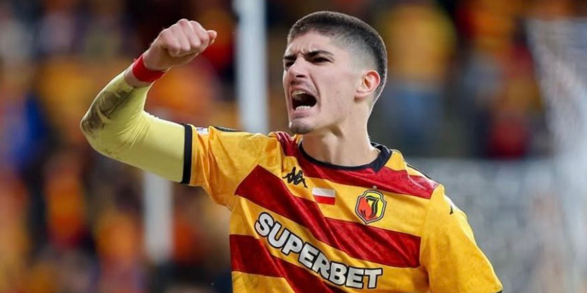 Pietuszewski durante un partido del Jagiellonia