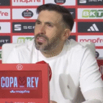 Rueda de prensa de Eder Sarabia tras caer ante el Betis