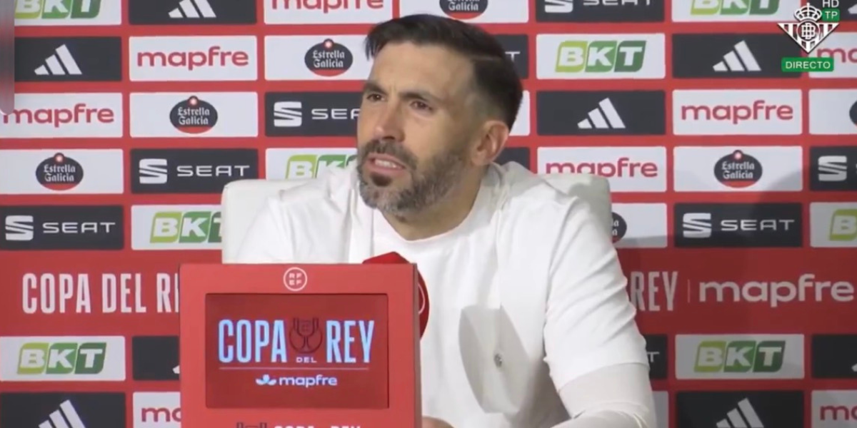 Rueda de prensa de Eder Sarabia tras caer ante el Betis