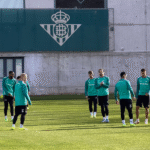 Entrenamiento del Betis previo al Villarreal