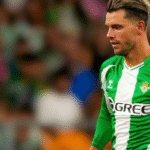 Lo Celso durante un partido del Betis en La Cartuja