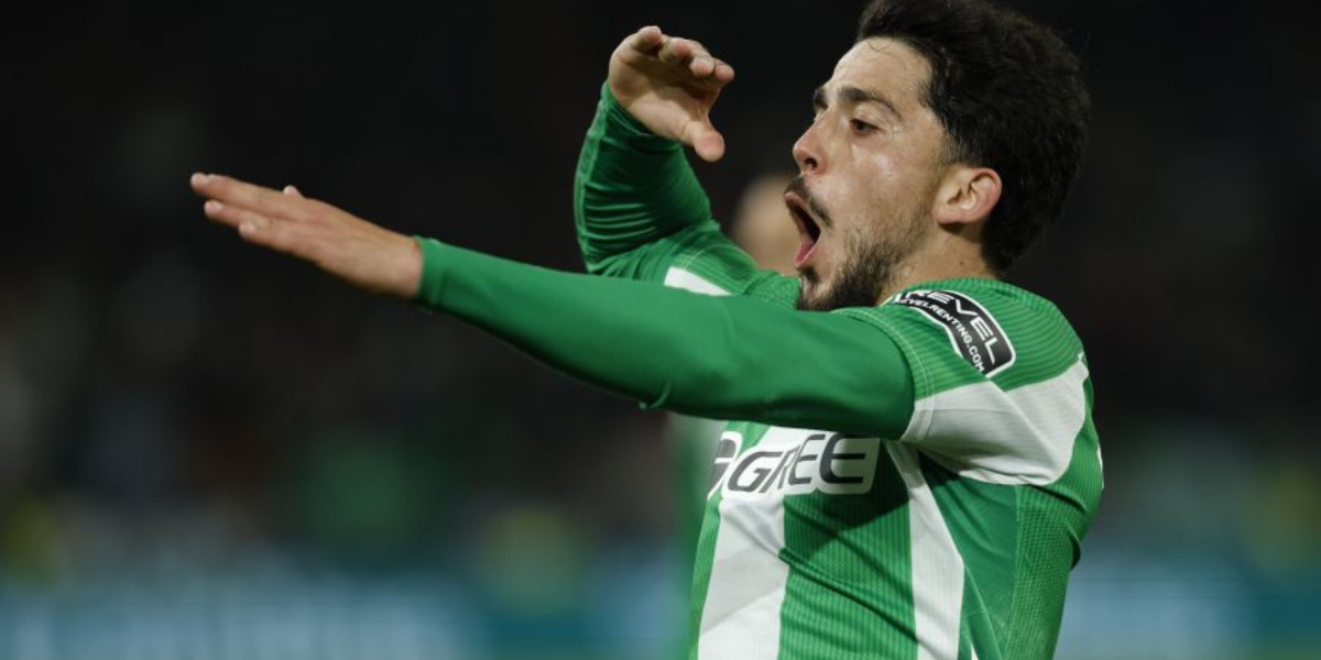 Fornals celebrando su gol ante el Villarreal