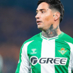 Chimy Ávila en un partido del Betis de esta temporada