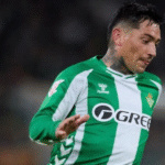 Chimy Ávila, durante el partido del Betis ante el Villarreal