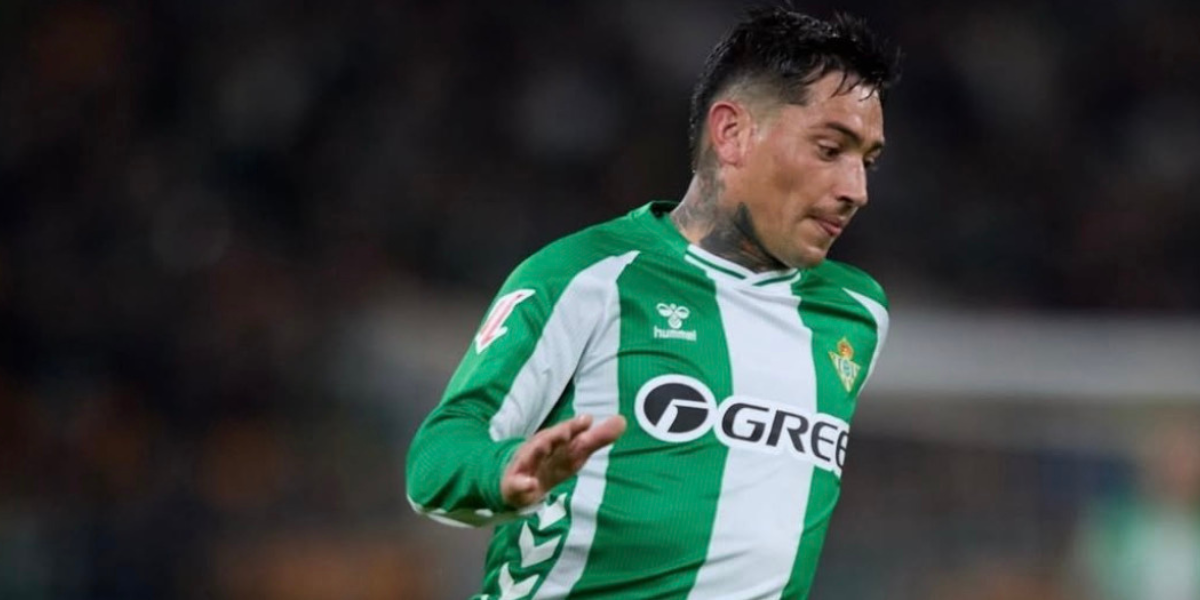 Chimy Ávila, durante el partido del Betis ante el Villarreal