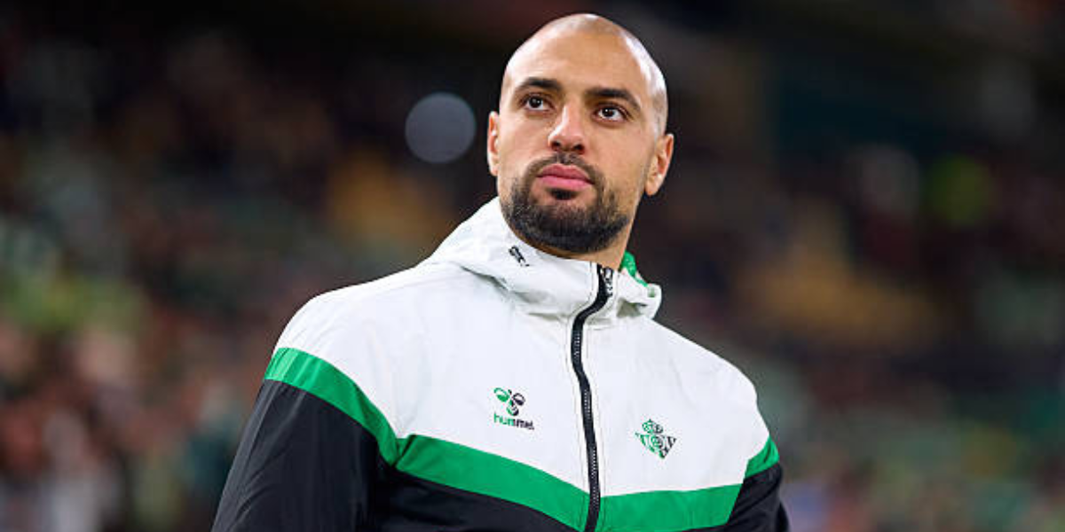 Amrabat en la previa de un partido con el Betis 