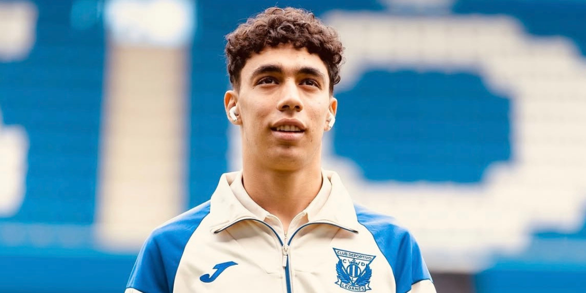 Sule El Haddadi en la previa de un partido con el Leganés 