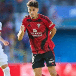 Ismael Barea durante un partido con el Mirandés