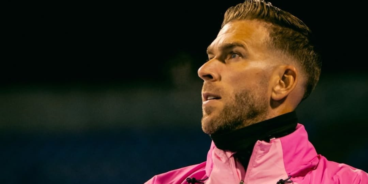 Adrián San Miguel en la previa del duelo ante el Dinamo de Zagreb.