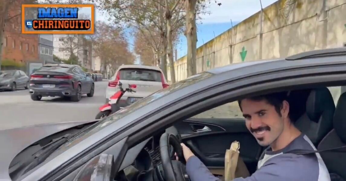 Isco a la salida de la Ciudad Deportiva 