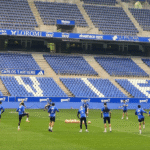 Entrenamiento del Oviedo en el Tartiere