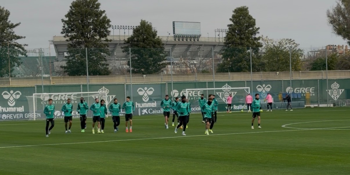 Entrenamiento del Betis previo al Oviedo