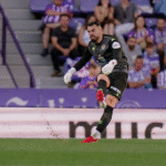 Guilherme durante un partido con el Valladolid