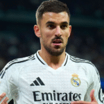 Dani Ceballos durante un partido con el Madrid