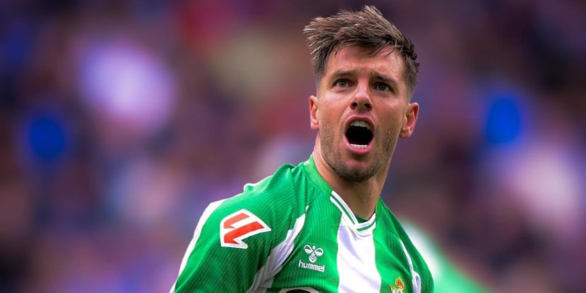 Lo Celso celebrando su gol ante el Oviedo